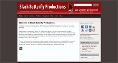 Desktop Screenshot of blackbutterflyproductions.com